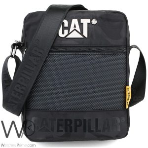 Caterpillar-messenger-crossbody-black-nylon-shoulder-bag-for-men-camouflaged