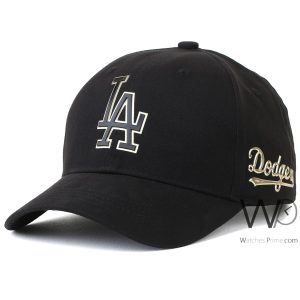 Dodgers-la-los-angeles-black-baseball-cotton-cap