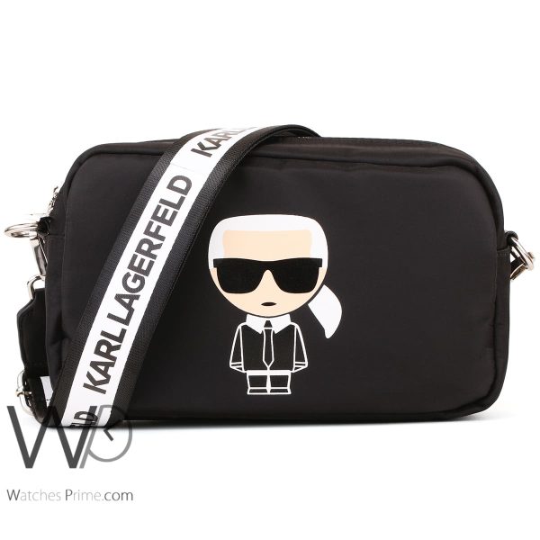 Black Karl Lagerfeld Handbag Crossbody Wash Bag | Watches Prime