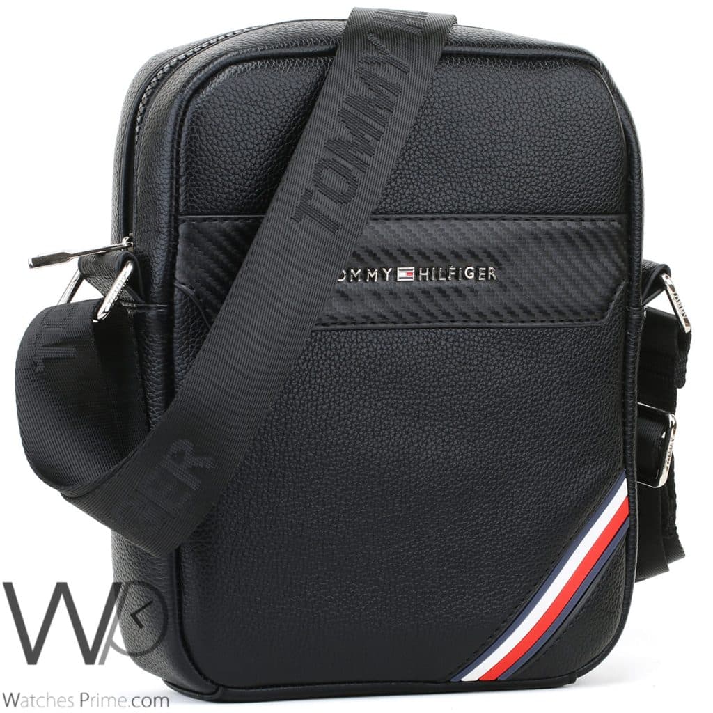 Leather Tommy Hilfiger Crossbody Bag For Men | Watches Prime