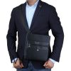 Leather Tommy Hilfiger Crossbody Men Slim Bag | Watches Prime