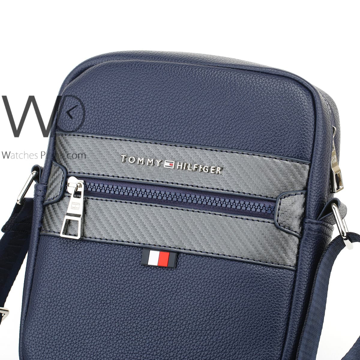 Leather Tommy Hilfiger Crossbody Men Bag | Watches Prime