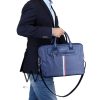 Blue Tommy Hilfiger Laptop Bag Leather Men | Watches Prime