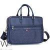 Tommy Hilfiger Laptop Blue Bag Leather Men | Watches Prime