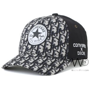 christian-dior-converse-baseball-black-cotton-cd-patterned-cap
