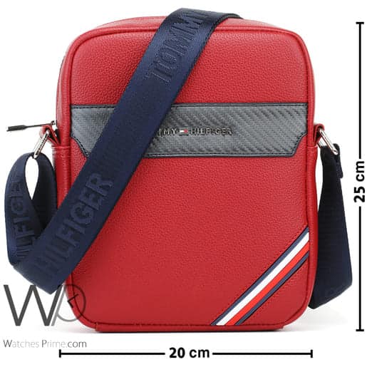Leather Tommy Hilfiger Crossbody Bag For Men | Watches Prime