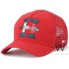 كاب-احمر-ماركة-تومي-هيلفيغر-قطن-trucker