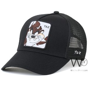 trucker-TAZ-Looney-capslab-cap-black-mesh-cotton-hat