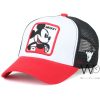 Trucker mickey mouse capslab cap black red white mesh cotton hat