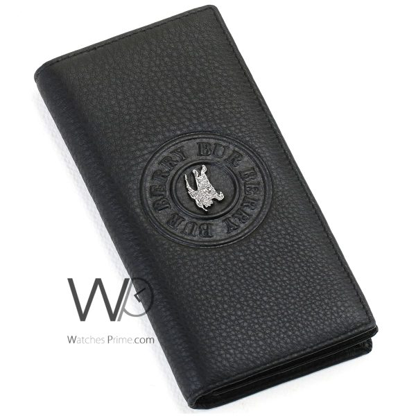 Burberry Long Wallet Black Leather For Men | Watches Prime