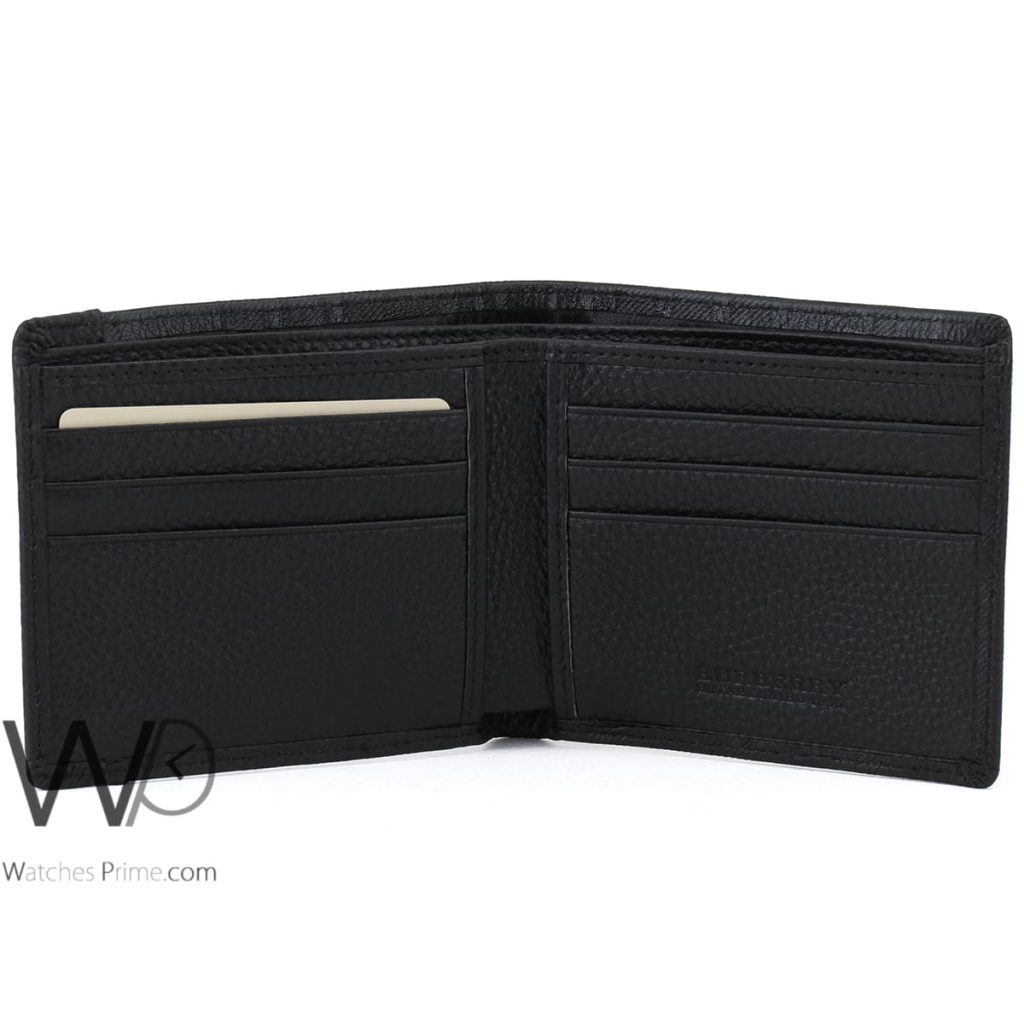 Burberry Wallet Black Leather For Men | Watches Prime