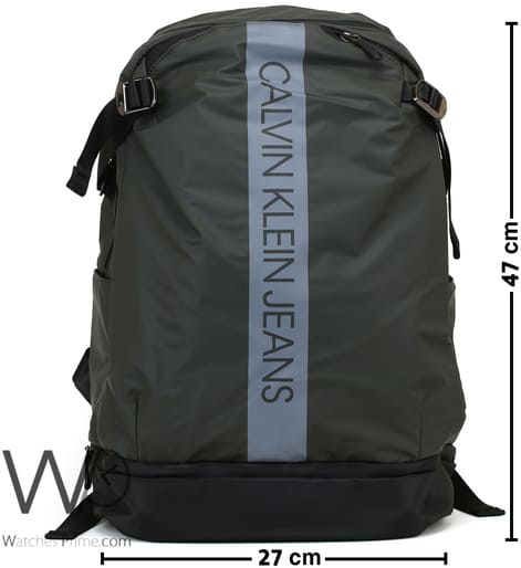 Calvin Klein Jeans Backpack Green Oily Bag | Watches Prime