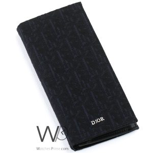 dior-navy-blue-patterned-genuine-leather-long-wallet-for-men