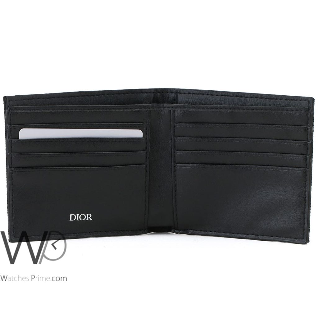 Dior Wallet Patterned Navy Blue For Men Watches Prime
