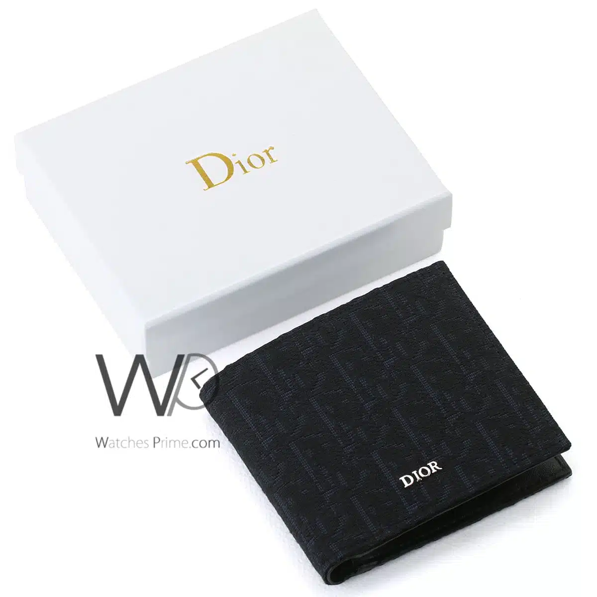 Dior Wallet Patterned Navy Blue For Men | Watches Prime