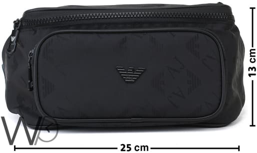 Giorgio Armani JA Nylon Waist Bag Men Black | Watches Prime