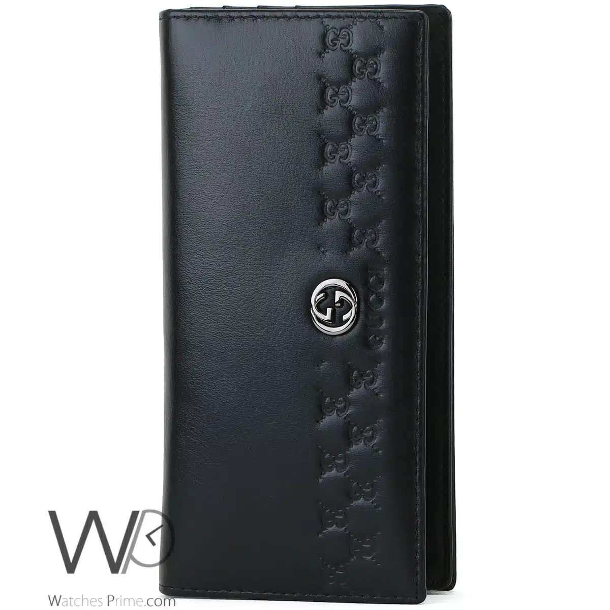 Gucci GG Long Wallet Black Leather For Men | Watches Prime