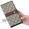 Gucci GG Long Wallet Gray Leather For Men | Watches Prime