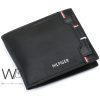 Original tommy hilfiger genuine leather black mens wallet card holder