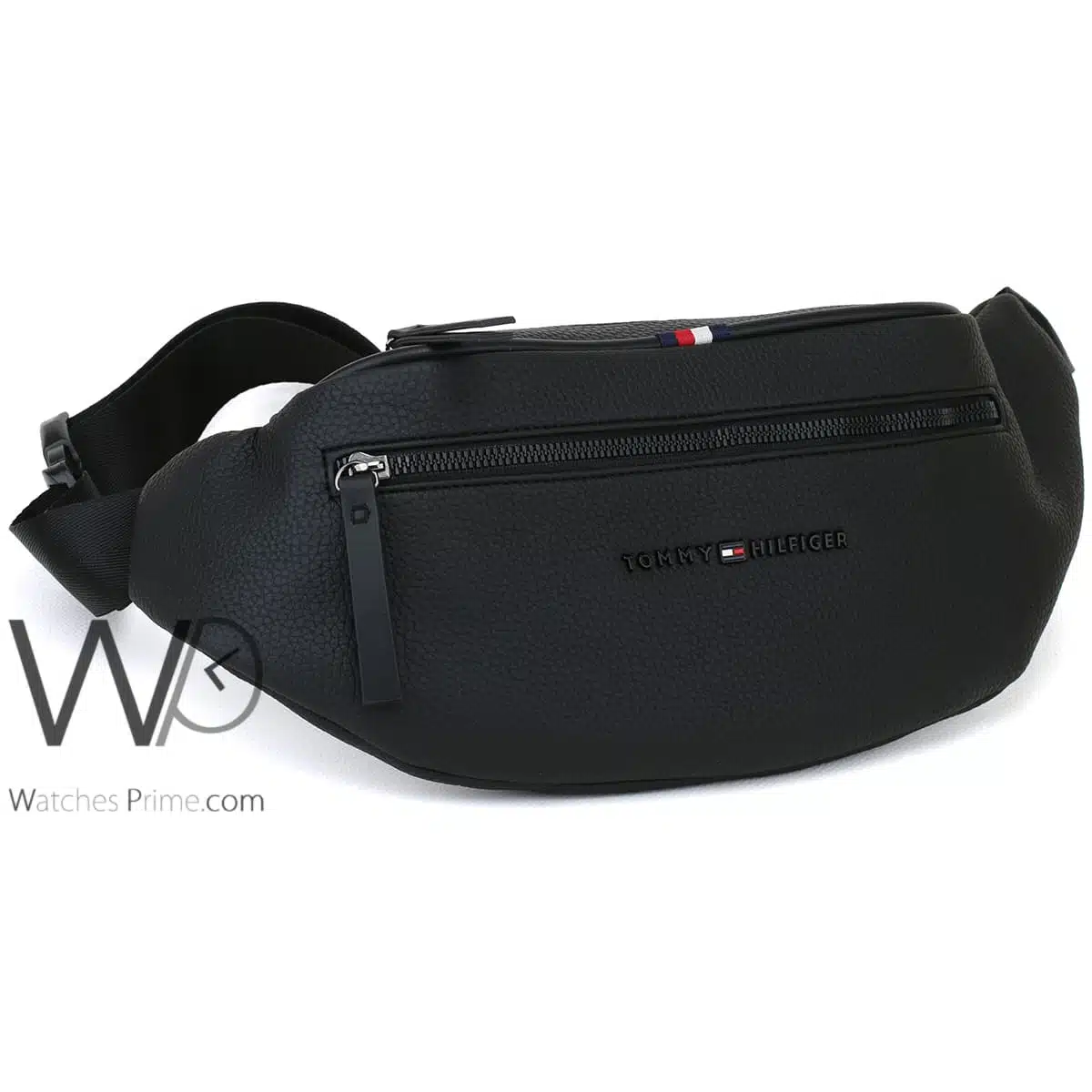 Tommy Hilfiger Leather Waist Bag Men Black Watches Prime