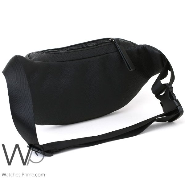 Tommy Hilfiger Leather Waist Bag Men Black Watches Prime
