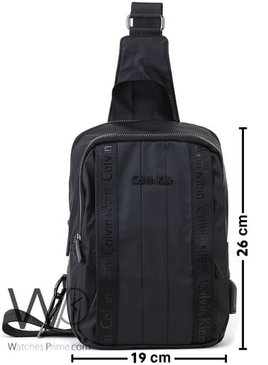Calvin Klein CK Nylon Shoulder Bag Men Black | Watches Prime