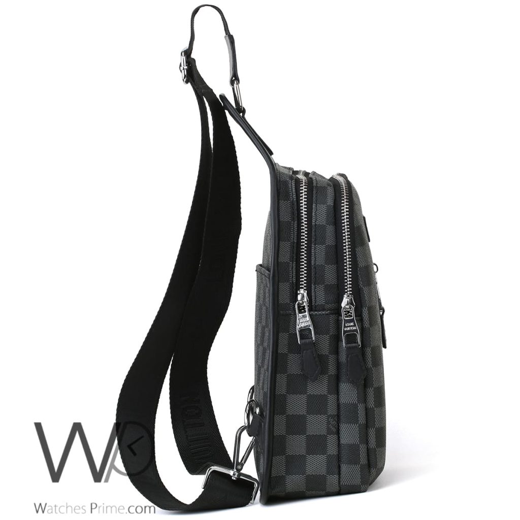 Louis Vuitton LV Shoulder Bag Black For Men Watches Prime