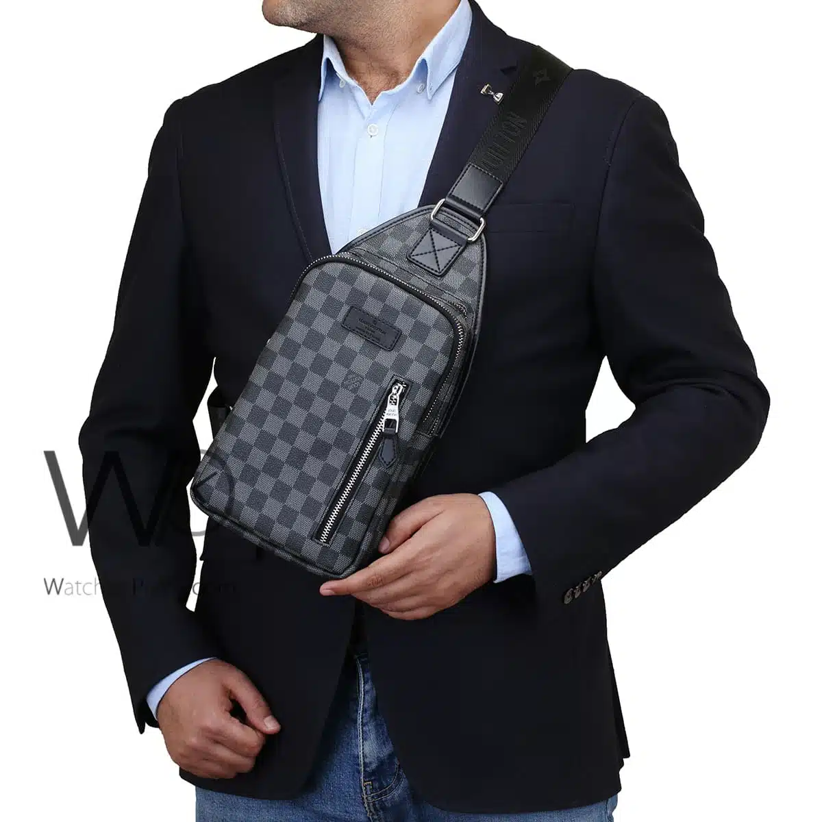 Louis Vuitton LV Shoulder Bag Black For Men | Watches Prime
