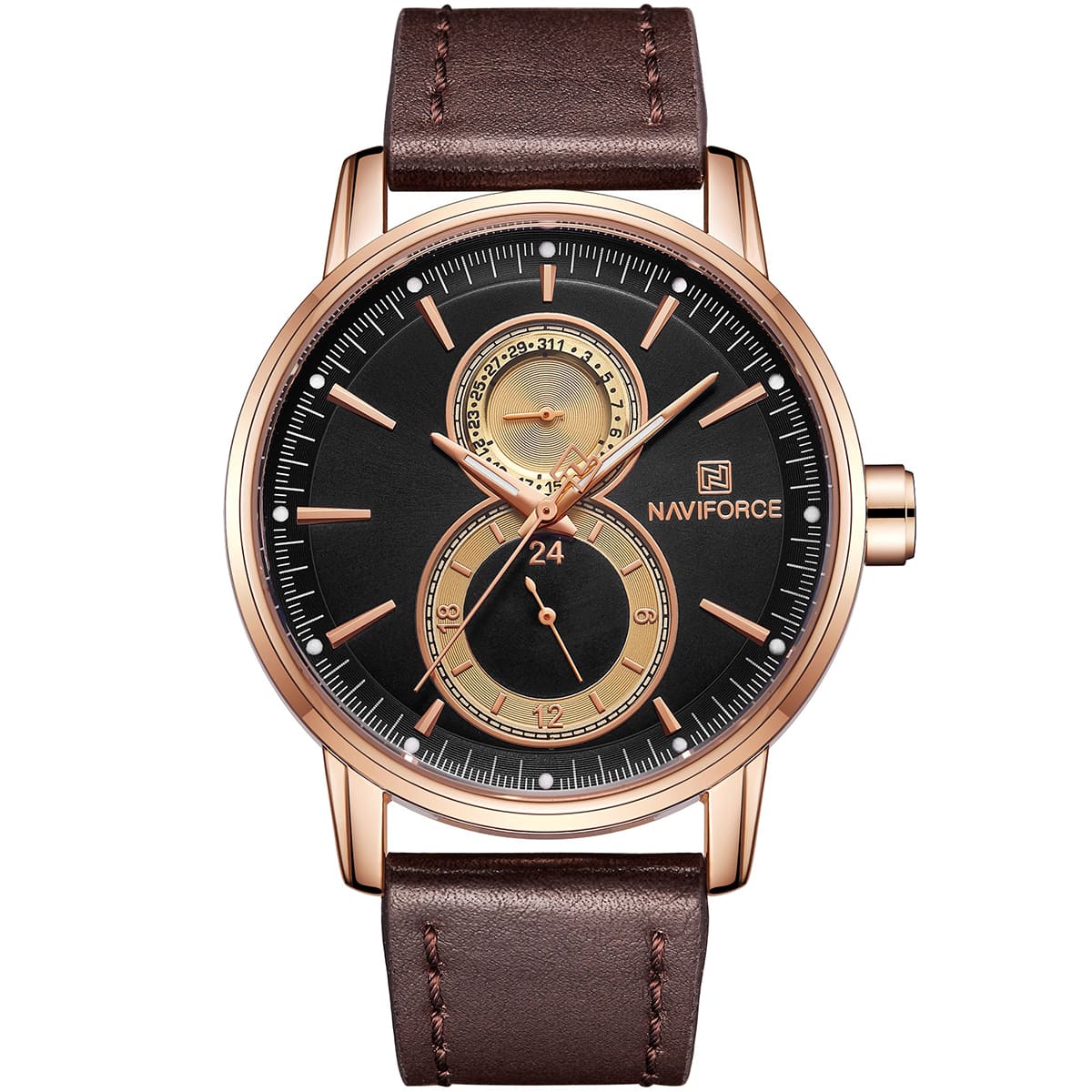 Naviforce Men's Watch NF3005 RG B D BN | Watches Prime