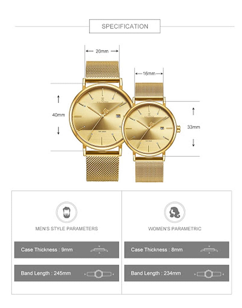 Naviforce Unisex's Watch NF3008 G G | Watches Prime