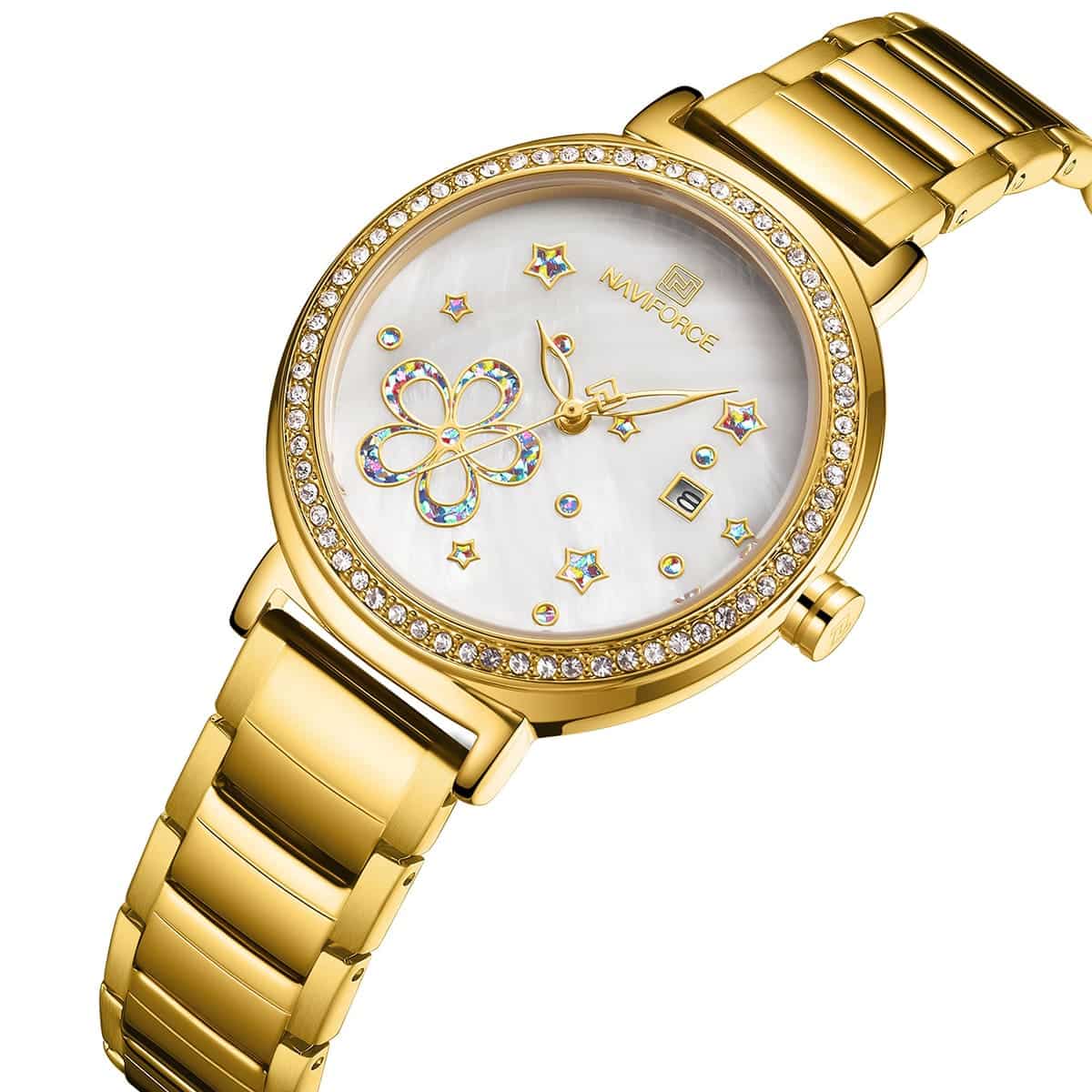 Naviforce Women's Watch NF5016 G W | Watches Prime