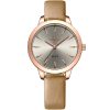 Nf5024 rg gy g naviforce watch women gray dial leather gold strap quartz battery analog wr 3atm for dream