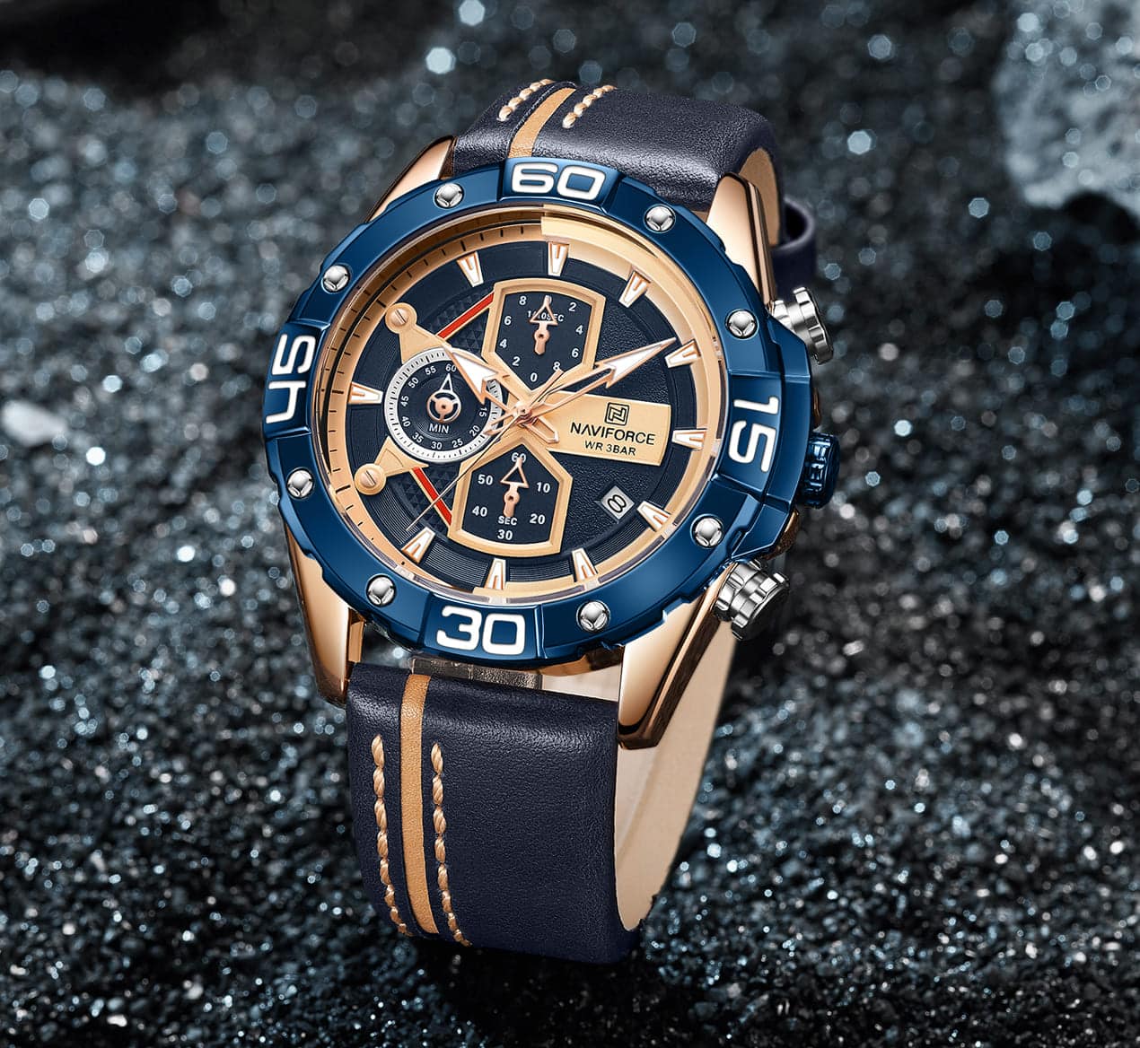 Naviforce discount watch blue