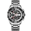 Nf8018s s b s naviforce watch men black dial metal strap quartz battery analog chronograph wr 3atm for dream