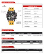 Naviforce Men's Watch NF8019T B B Y | Watches Prime