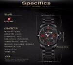 Naviforce Men's Watch NF9078 B B R | Watches Prime