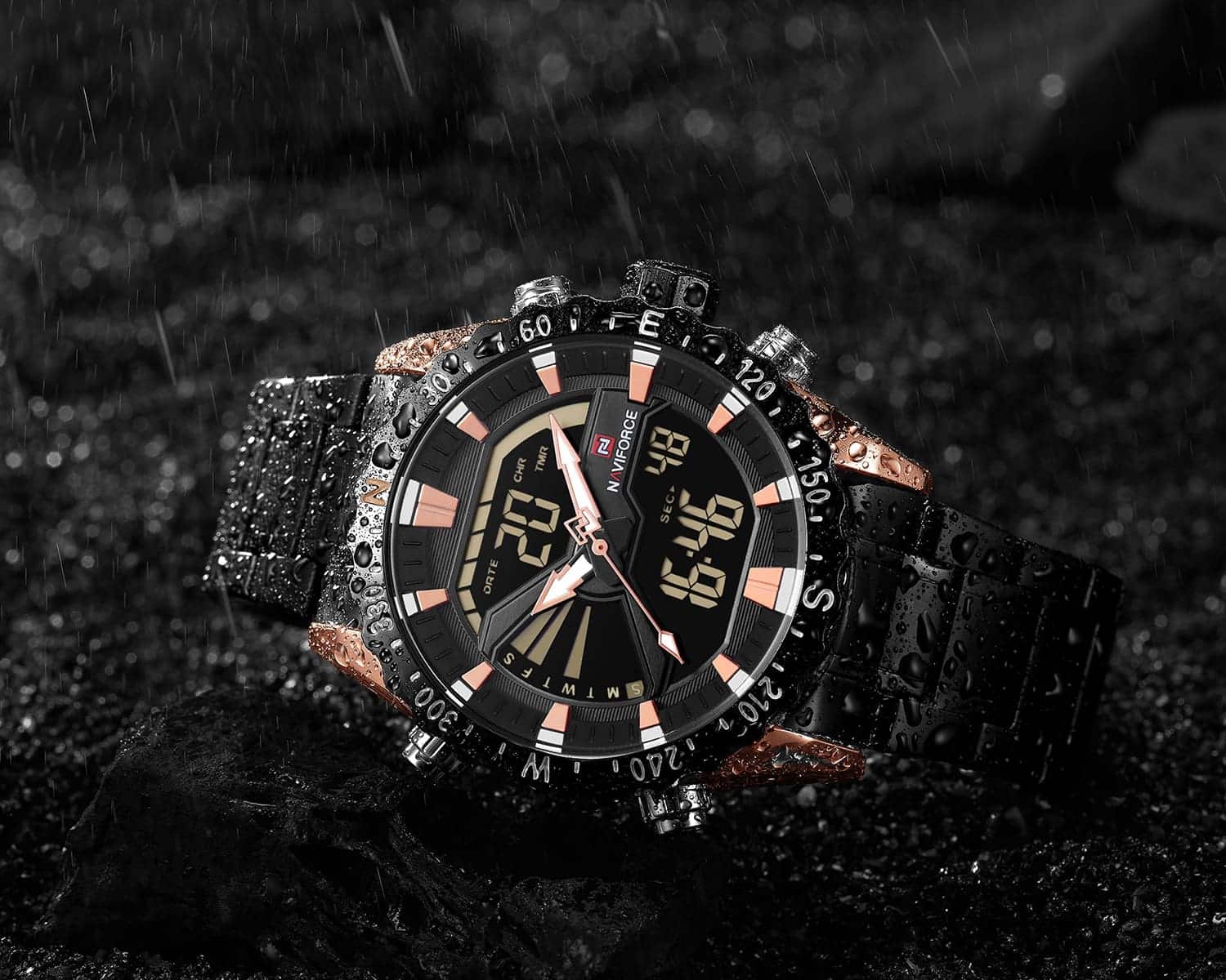 Naviforce Men's Watch NF9136S RG B B | Watches Prime