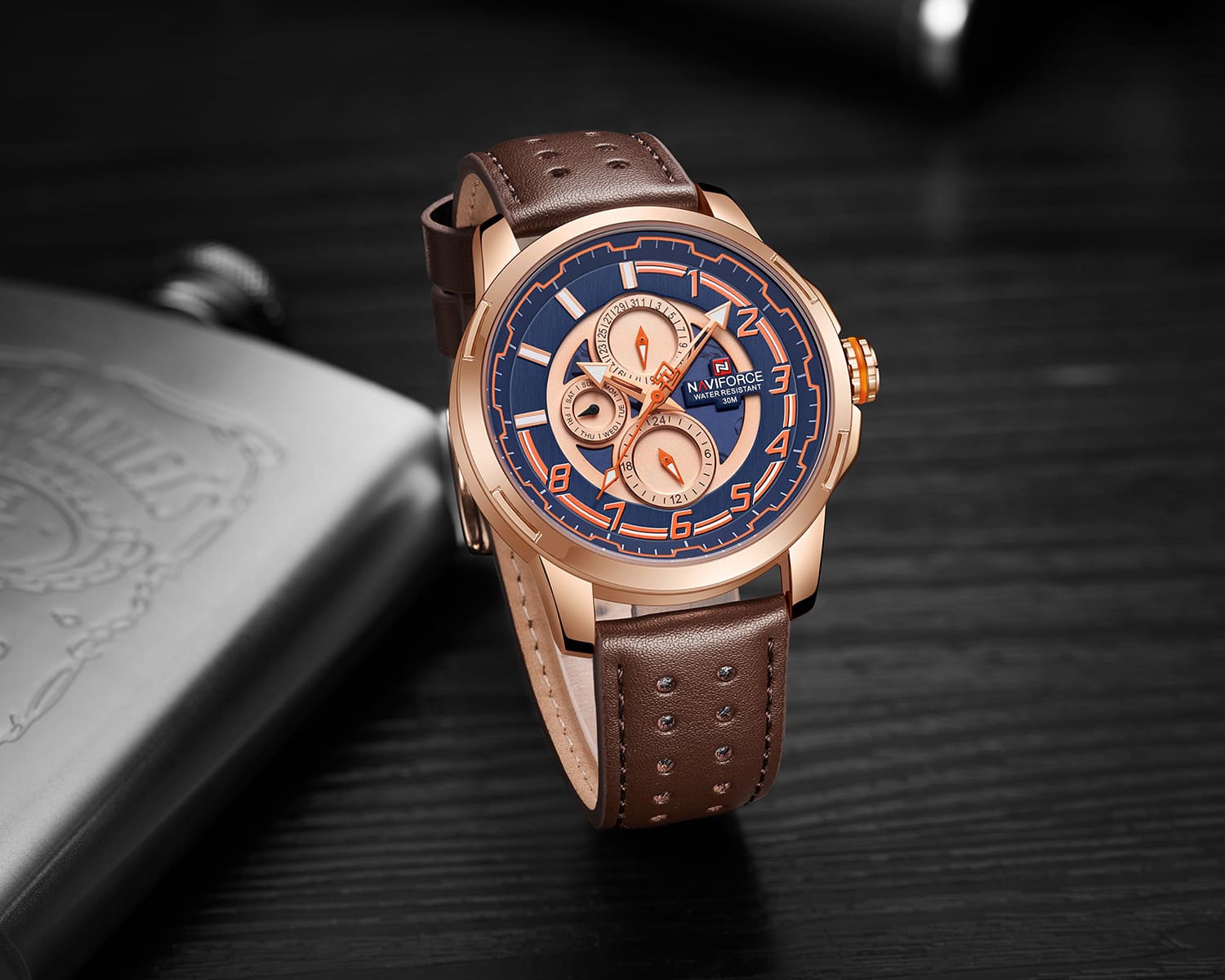 Naviforce Men's Watch NF9142 RG BE D BN Watches Prime - Main Image