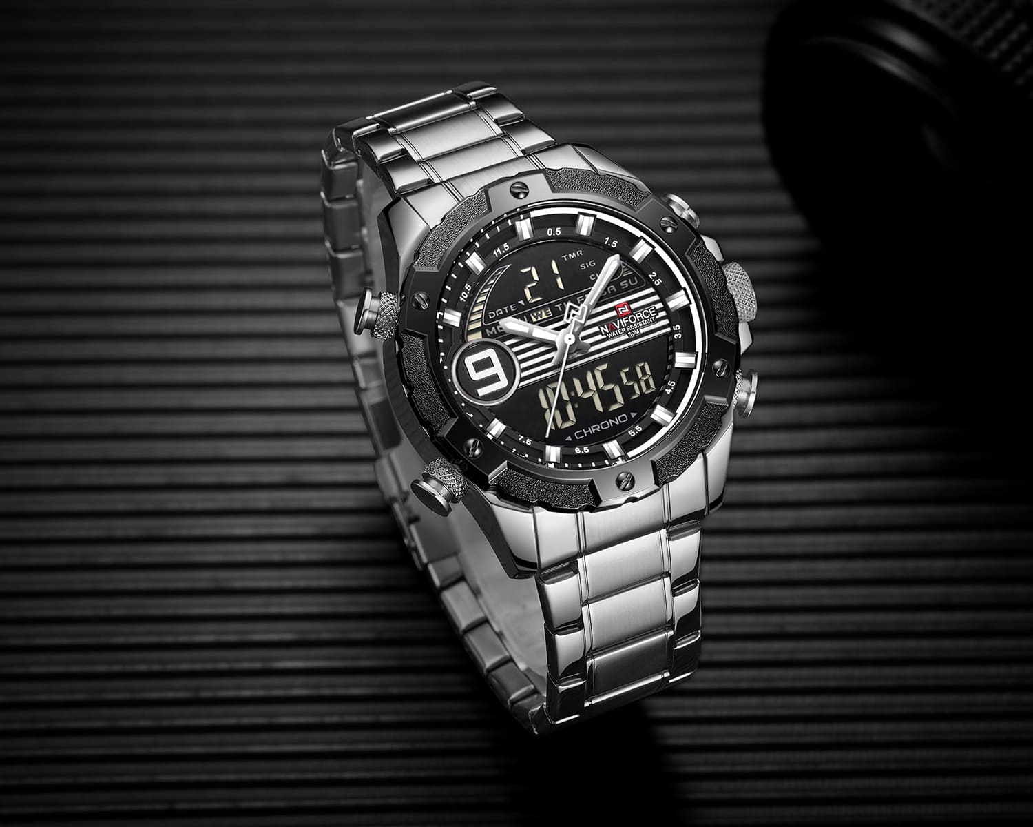 Naviforce Men's Watch NF9146S S W B | Watches Prime