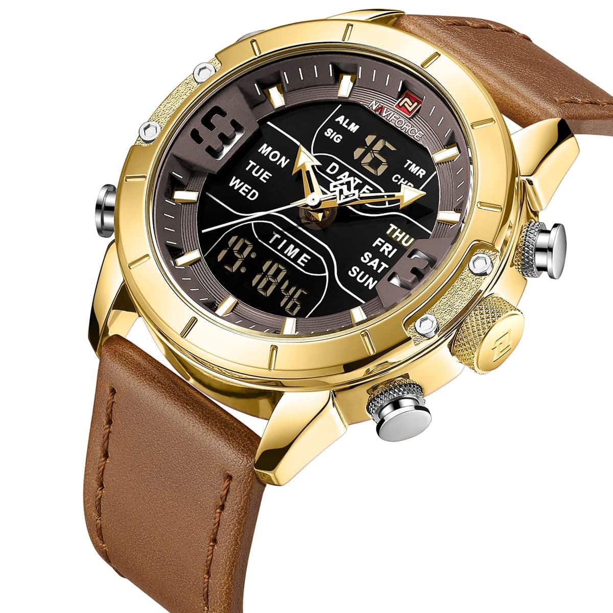 Naviforce Men's Watch NF9153L G B L BN | Watches Prime