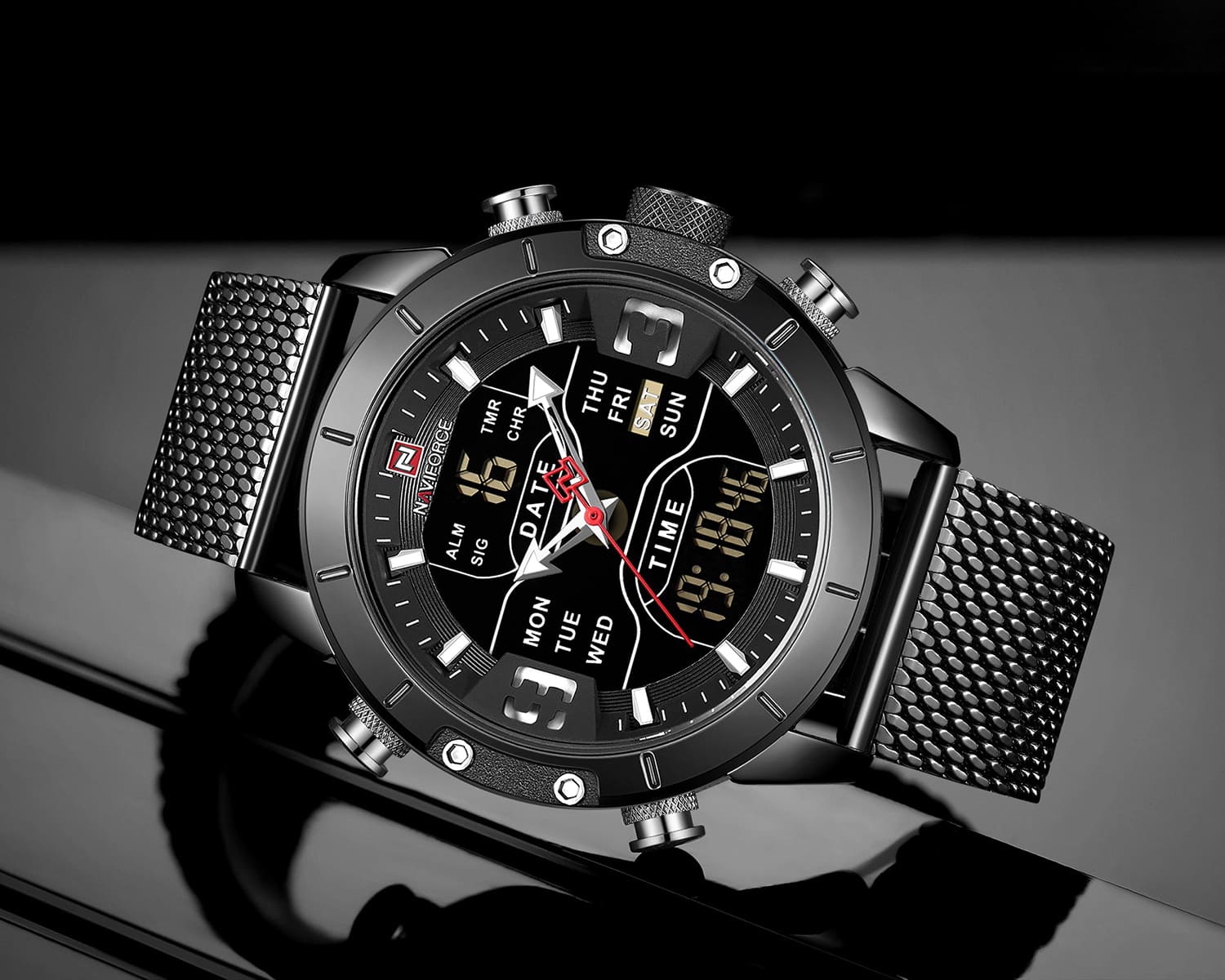 Naviforce Men's Watch NF9153S B B | Watches Prime