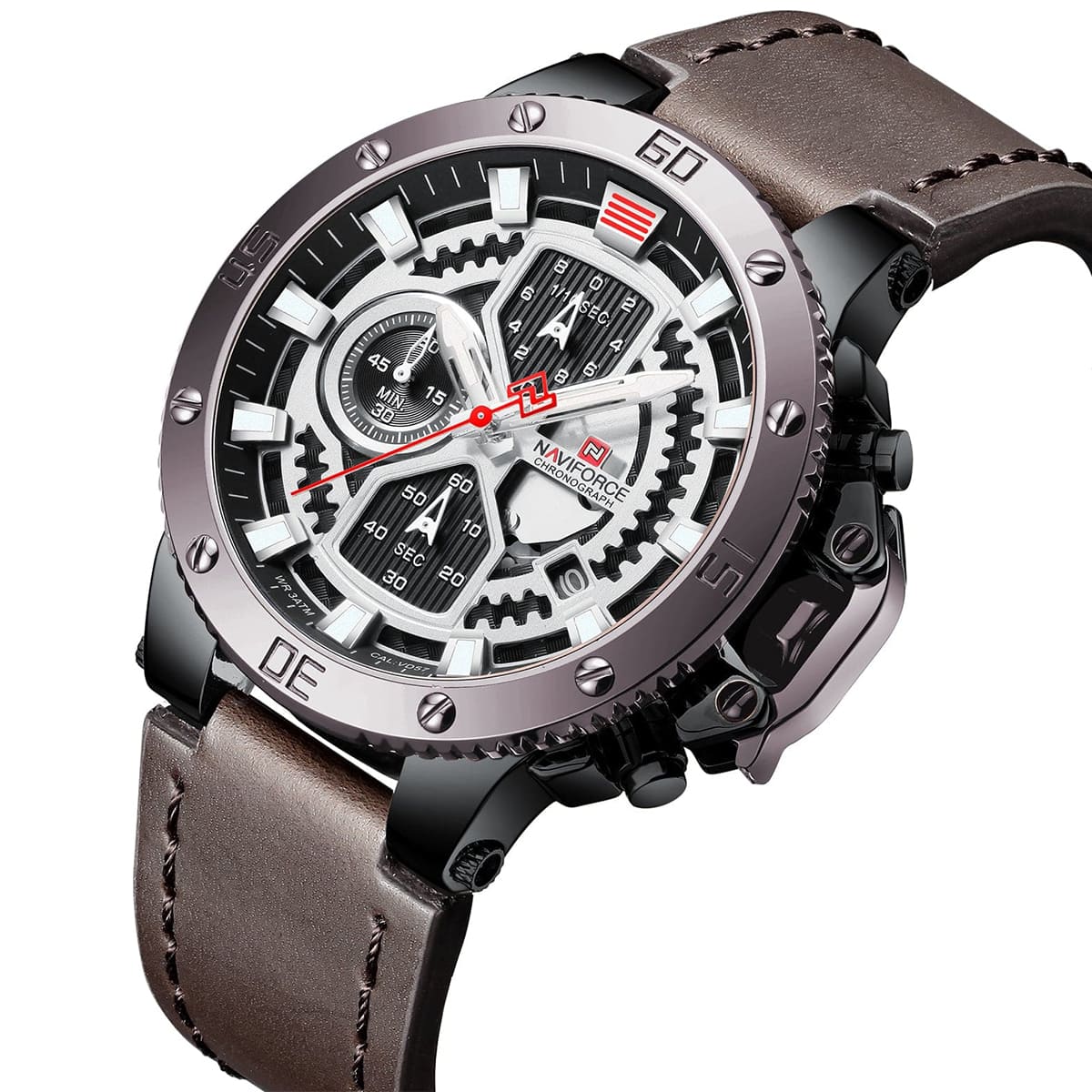 Naviforce Men's Watch NF9159 B W D BN | Watches Prime