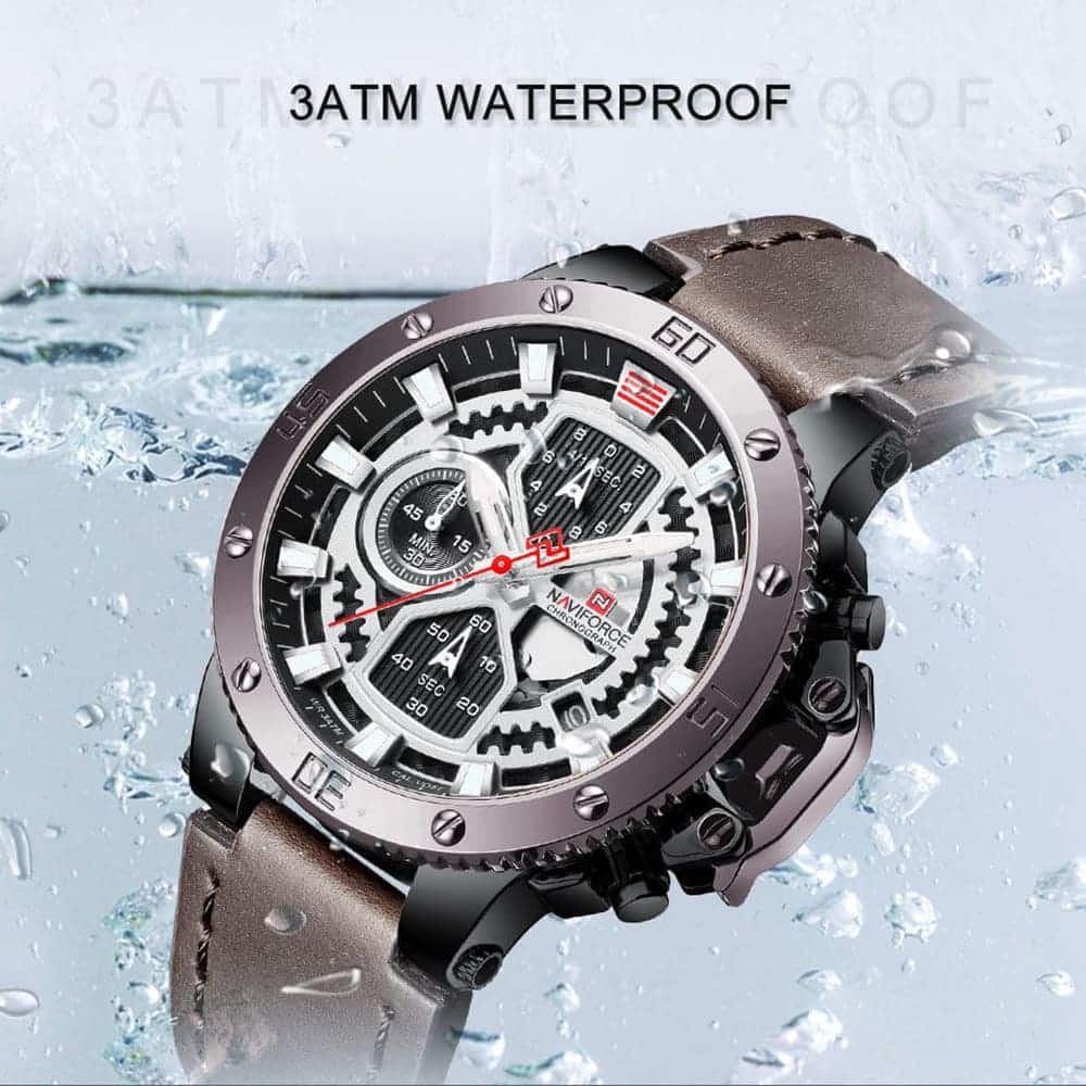 Naviforce Men's Watch NF9159 B W D BN | Watches Prime