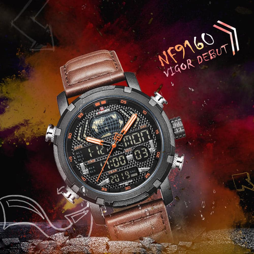 Naviforce Men's Watch NF9160 B O L BN | Watches Prime