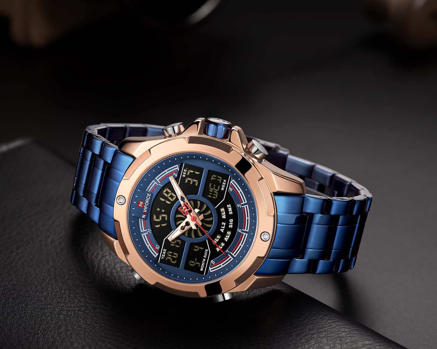 Naviforce Men's Watch NF9170 RG BE | Watches Prime