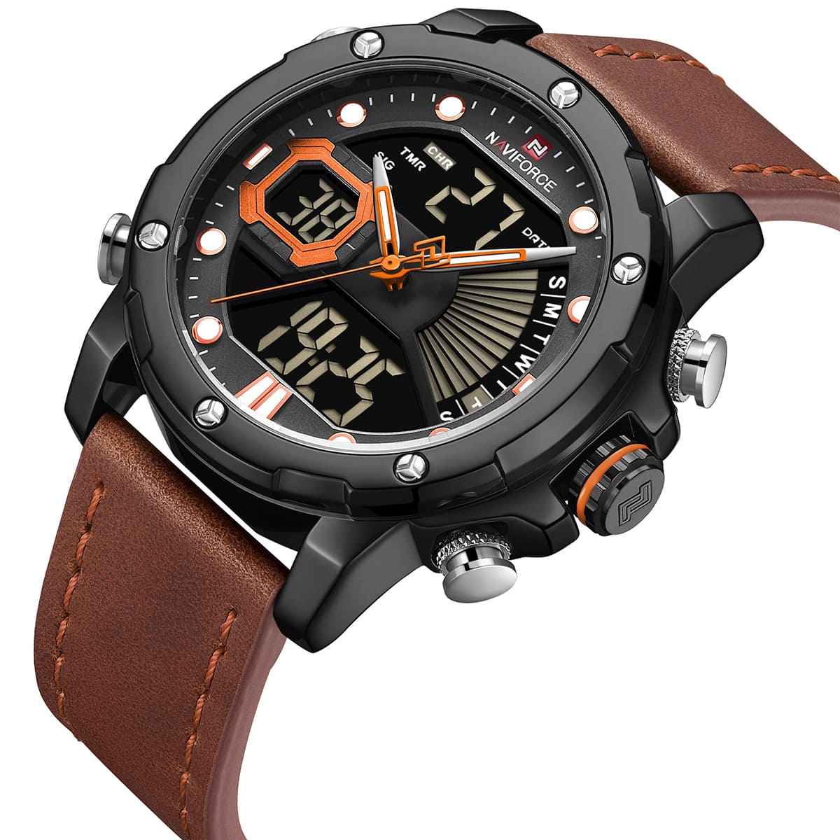 Naviforce Men's Watch NF9172L B O L BN | Watches Prime