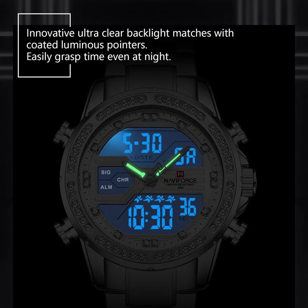 Naviforce Men's Watch NF9190 S W | Watches Prime