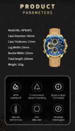 Naviforce Men's Watch NF9197L G BE Y BN | Watches Prime Naviforce Men's Watch NF9197L G BE Y BN | Watches Prime