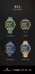 Naviforce Men's Watch NF9197L S B D BN | Watches Prime