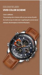 Naviforce Men's Watch NF9197L S GY O BN | Watches Prime